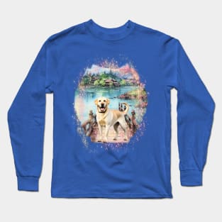 Dog - Golden Labrador Retriever Long Sleeve T-Shirt